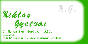 miklos gyetvai business card
